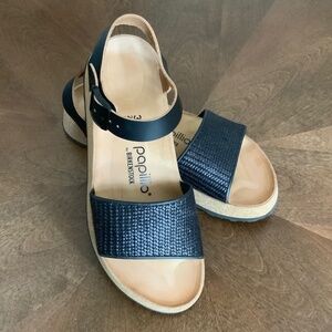 Black Birkenstock Papillio Glenda Platform Sandals 39